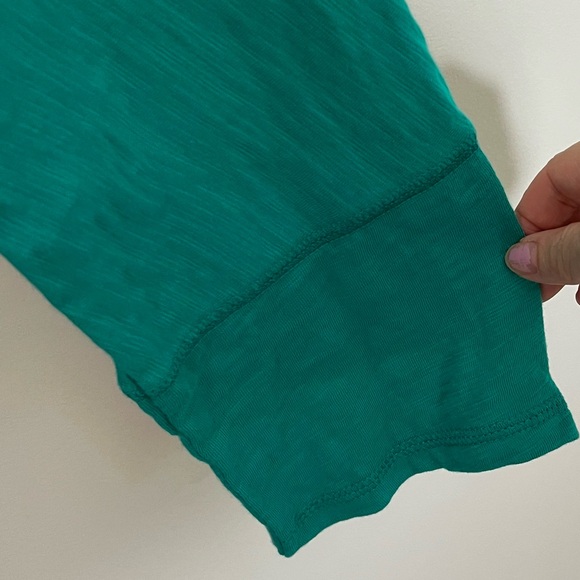 Habitat Turquoise Cotton Slub Oversized Tunic Top with Pockets Women’s Size M - Picture 5 of 11